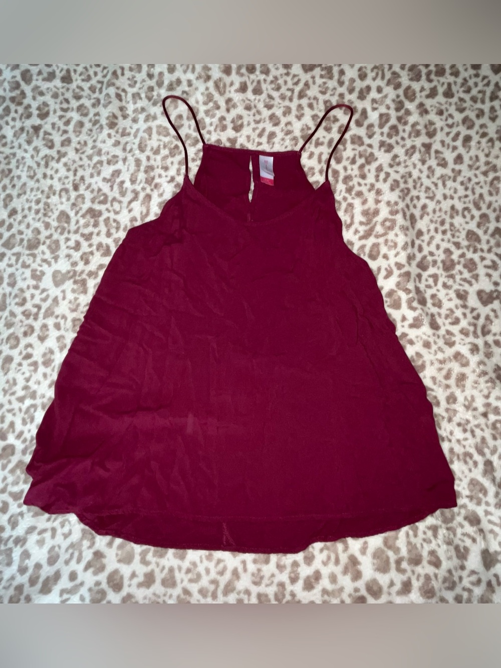 No Boundaries Burgundy Spaghetti Strap Cami